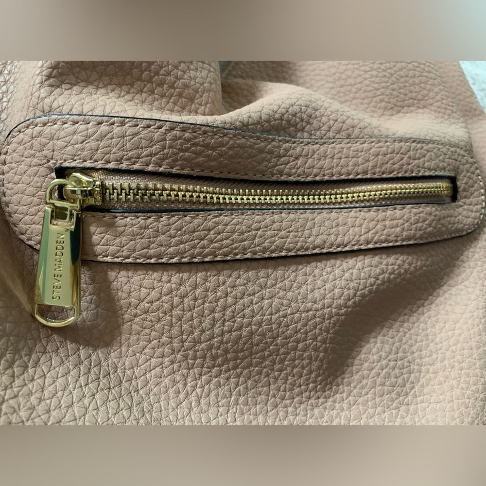 Steve Madden Pinky Beige Leather Hobo Bag - Picture 6 of 11